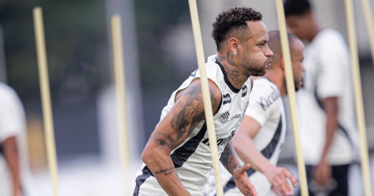 neymar-desfalcara-santos-novamente-em-duelo-contra-o-cruzeiro;-atacante-vai-passar-por-novo-controle-de-carga