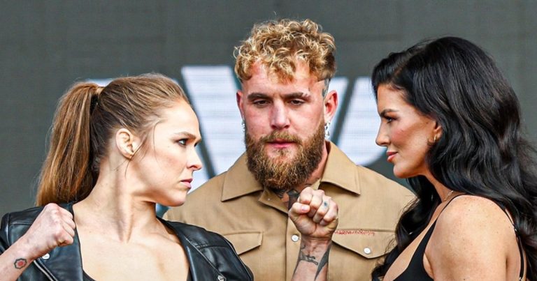 rousey-ataca-modelo-atual-do-ufc-durante-coletiva-de-luta-com-carano:-“um-dos-piores-lugares-para-lutar”