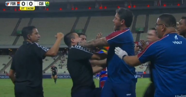 video:-thiago-carpini-e-eduardo-barros-trocam-empurroes-e-sao-expulsos-no-duelo-entre-fortaleza-x-cuiaba-na-serie-b