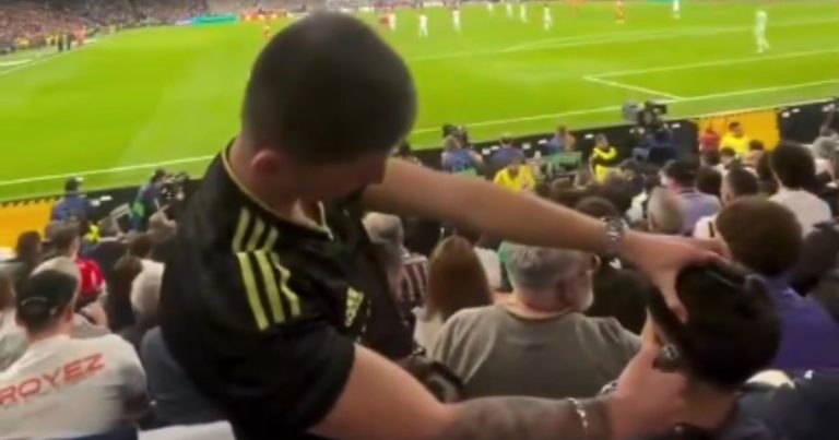 bernabeu-ou-barbearia?-torcedor-e-filmado-cortando-cabelo-durante-real-madrid-x-bayern