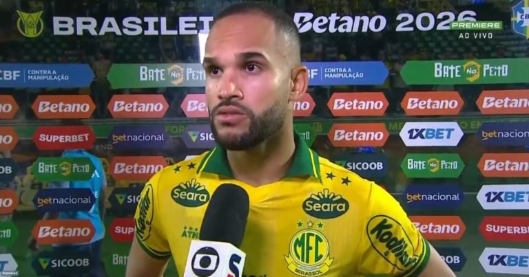 João Victor dispara contra arbitragem após derrota do Mirassol para o Bahia: “Falou pra gente chorar no vestiário” joao-victor-dispara-contra-arbitragem-apos-derrota-do-mirassol-para-o-bahia:-“falou-pra-gente-chorar-no-vestiario”