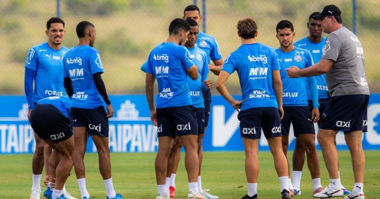 bahia-se-reapresenta-apos-derrota-frente-ao-remo-e-inicia-preparacao-para-enfrentar-o-santos