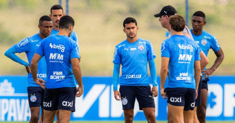 bahia-encerra-preparacao-e-ajusta-finalizacoes-antes-de-duelo-com-o-santos
