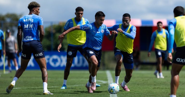 Bahia realiza segundo treino da semana antes de enfrentar o Coritiba; saiba como foi bahia-realiza-segundo-treino-da-semana-antes-de-enfrentar-o-coritiba;-saiba-como-foi