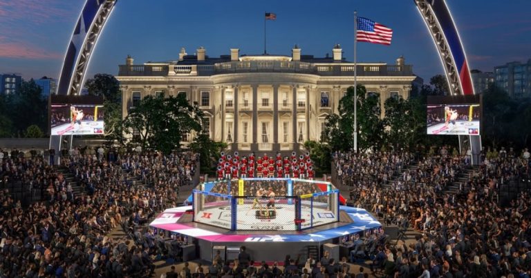 UFC divulga estrutura que será montada na Casa Branca para evento com Poatan e Topuria; veja imagens ufc-divulga-estrutura-que-sera-montada-na-casa-branca-para-evento-com-poatan-e-topuria;-veja-imagens