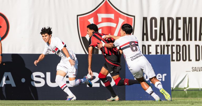 Vitória perde para o São Paulo e segue fora do G-8 do Brasileiro Sub-20 vitoria-perde-para-o-sao-paulo-e-segue-fora-do-g-8-do-brasileiro-sub-20