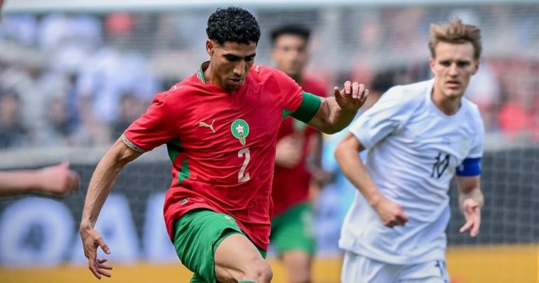 Marrocos empata com a Noruega em último teste antes da estreia contra o Brasil na Copa e liga alerta com possíveis desfalques marrocos-empata-com-a-noruega-em-ultimo-teste-antes-da-estreia-contra-o-brasil-na-copa-e-liga-alerta-com-possiveis-desfalques