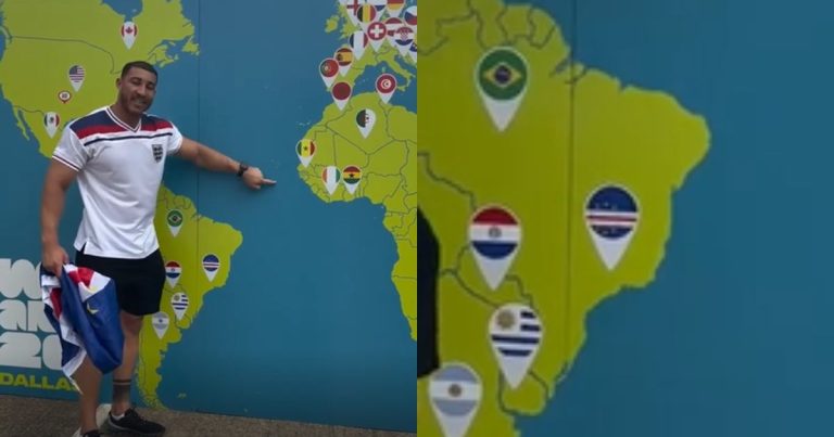 VÍDEO: Cabo-verdiano aponta localização errada do país durante Fan Fest da Fifa video:-cabo-verdiano-aponta-localizacao-errada-do-pais-durante-fan-fest-da-fifa