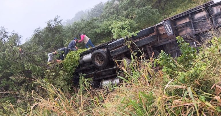 Caminhão carregado com porcos tomba na BA-131 e deixa 2 feridos; acidente ocorreu próximo a Jacobina caminhao-carregado-com-porcos-tomba-na-ba-131-e-deixa-2-feridos;-acidente-ocorreu-proximo-a-jacobina