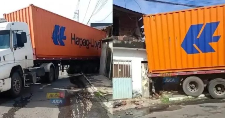 Caminhão atinge casa e destrói parte da estrutura em Lauro de Freitas caminhao-atinge-casa-e-destroi-parte-da-estrutura-em-lauro-de-freitas
