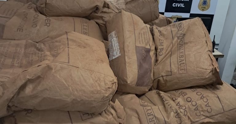 Polícia Civil recupera mais de 2,8 toneladas de pó de cacau subtraídas de caminhão envolvido em acidente de trânsito policia-civil-recupera-mais-de-2,8-toneladas-de-po-de-cacau-subtraidas-de-caminhao-envolvido-em-acidente-de-transito
