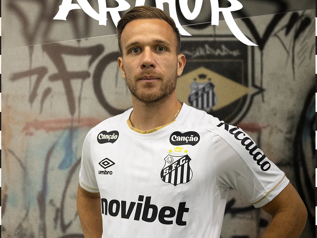 santos-anuncia-a-contratacao-do-volante-arthur-melo,-ex-gremio-e-barcelona