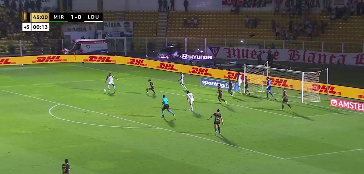 que-chance!-atacante-da-ldu-fica-com-o-gol-aberto,-mas-acerta-a-trave-e-perde-gol-incrivel