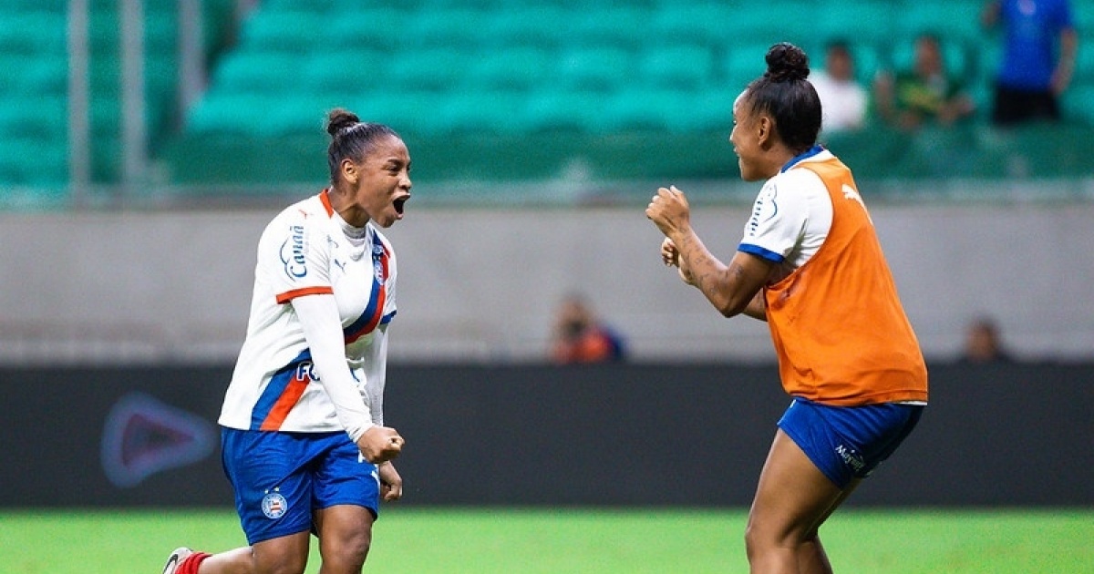 yanne-pega-penalti,-e-bahia-empata-com-palmeiras-na-ida-das-quartas-do-brasileirao-feminino